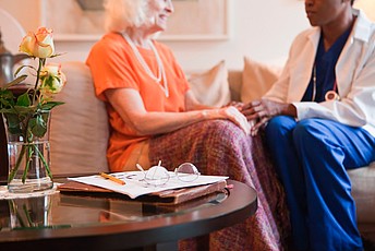 Clinician providing outpatient and home care